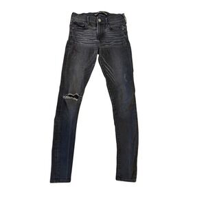 Express Black Ripped Skinny Jeans Women's Size‎ 2